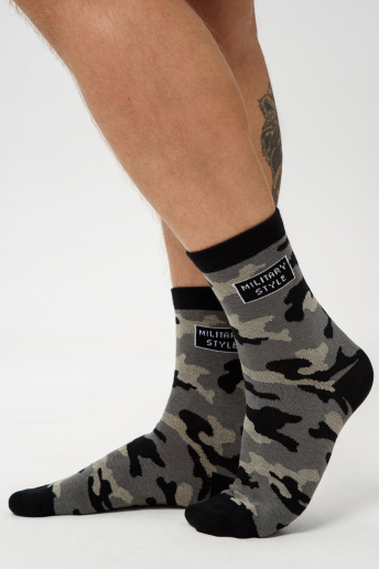 Носки стандарт мужские Милитари (набор 2 пары) / серый