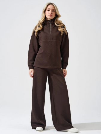 Женский костюм "Жаккард" 2450-Жак / Шоколадный