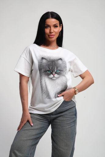 Женская футболка 85667 / белый