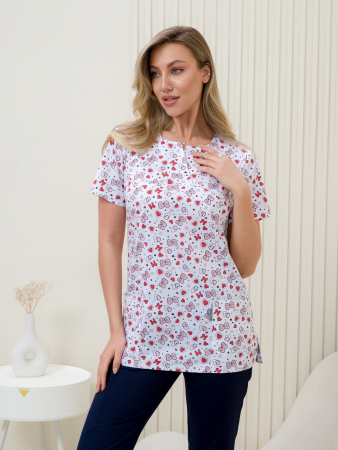 Рубашка медицинская женская М-281(ST13) Элит-145 / Стрейч