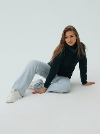 Женская толстовка Гретта / Изумруд