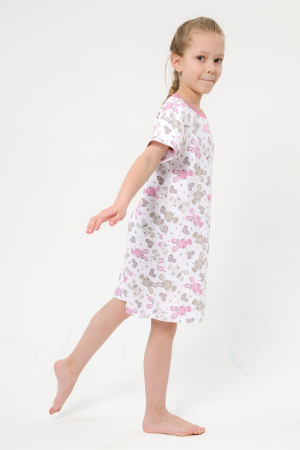 Ночная сорочка подростковая Ласка / зайчики розовый