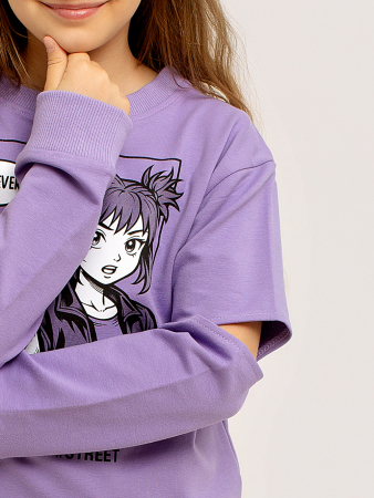 Толстовка детская "Cool" арт. дк336л / Лиловый