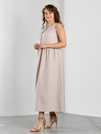 Женское платье "Женский каприз-1" / бежевый