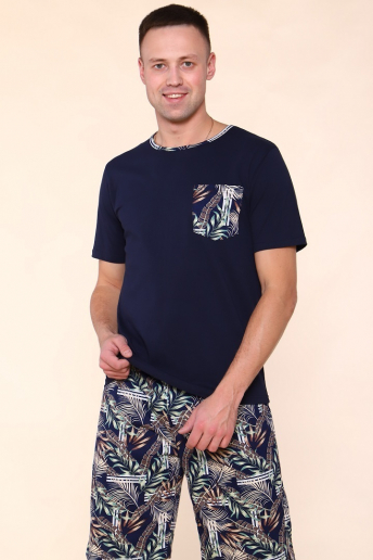 Мужской костюм Папоротник 806 / Темно-синий