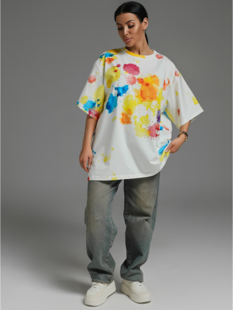 Женская футболка Ирбис / Акварель