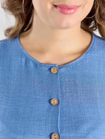 Женское платье "Женский каприз-1" / синий