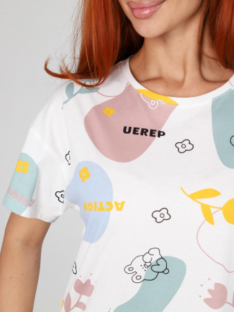 Женская пижама Мирин / молочный