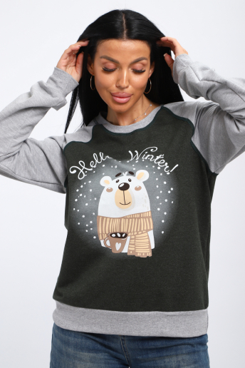 Женский лонгслив Гамми / Хаки