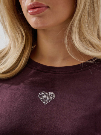 Женский костюм "Бархат" 2406-В / Бордовый