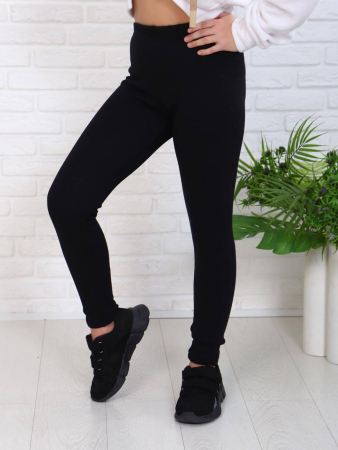 Лосины детские утепленные - Д / черный