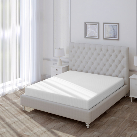 Простыня "Волшебная Ночь" на резинке 140x200 / Warm white