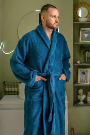 Халат мужской Комфорт-4 / Петроль