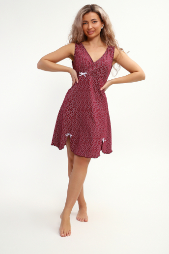 Женская сорочка 30144 / бордо