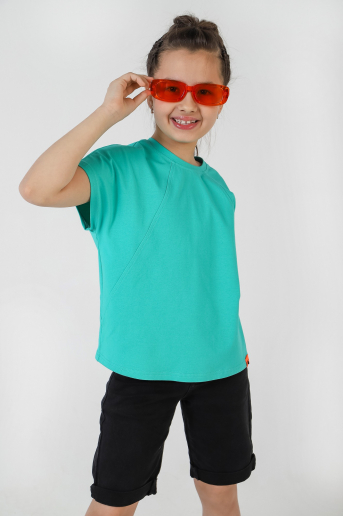 Футболка для девочки Гретта-1 / Ментоловый