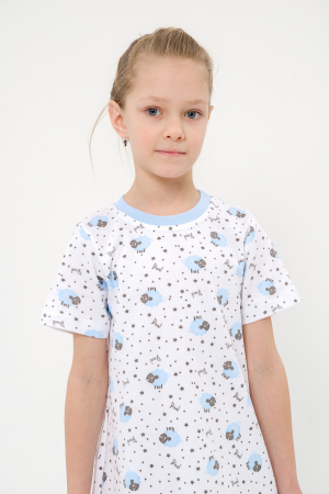 Ночная сорочка детская Ласка / овечки голубой