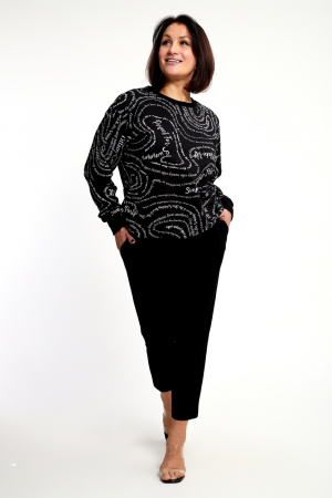 Женский свитшот 88132 / черный