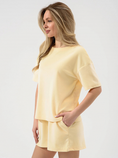 Женский костюм "Милана" (шорты) 2158-В / Желтый