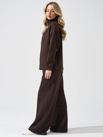 Женский костюм "Жаккард" 2450-Жак / Шоколадный