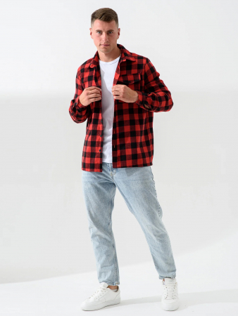 Мужская сорочка верхняя "Имидж" 2185-Ф / Красный