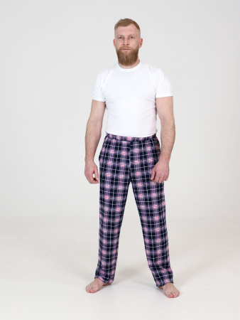 Мужские брюки БК-1439 / Сине-розовый