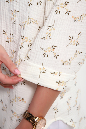 Женская рубашка 32745 / бежевый