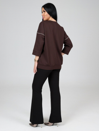 Женский свитшот Николет / коричневый