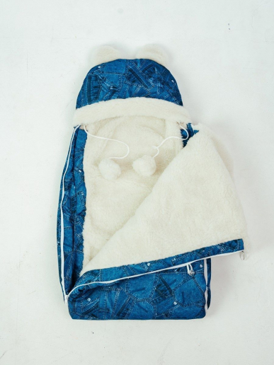 Детский конверт меховой на выписку / Джинца