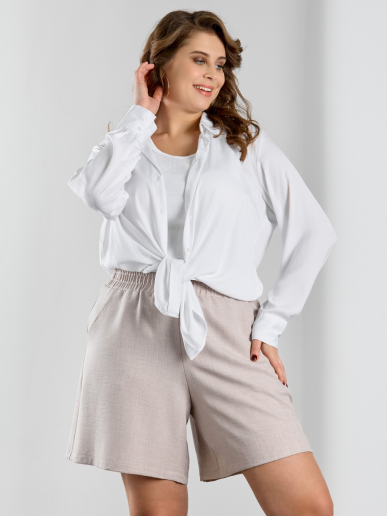 Женские шорты "Женский каприз-4" / бежевый