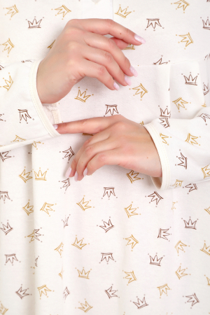 Женская сорочка 18060 / молочный