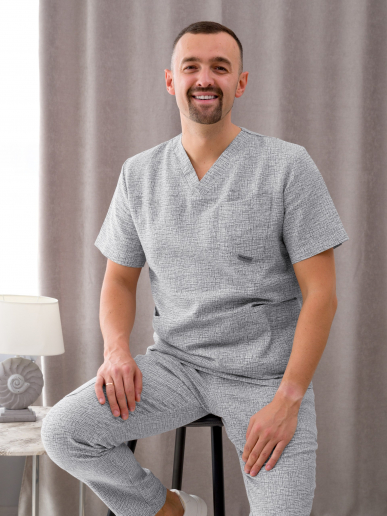 Костюм медицинский мужской М-148-05 Рогожка