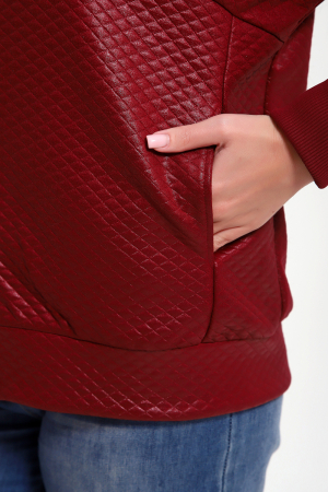 Женский бомбер 20691 / бордовый