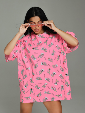 Женская футболка Ирбис / Розовый