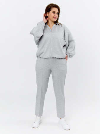 Женский бомбер Нео-1 БО-004 / серый меланж