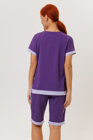 Женский костюм с бермудами 2150/2 / Фиолетовый