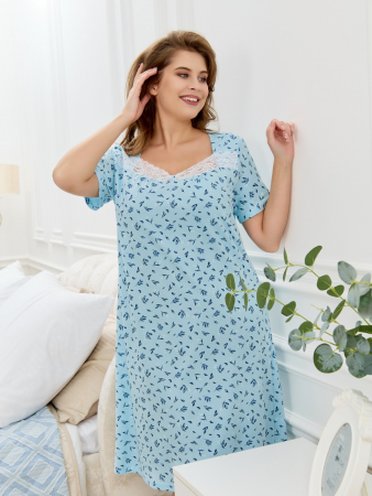 Женская ночная сорочка Мадера-1 / голубой