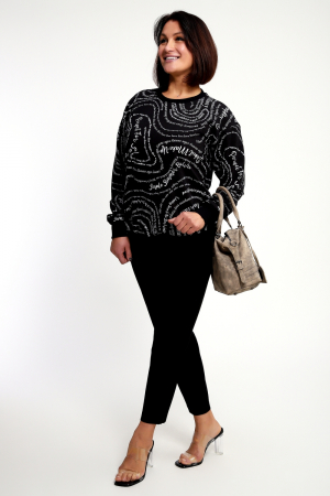 Женский свитшот 88132 / черный