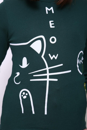 Детская водолазка Зимка / изумруд