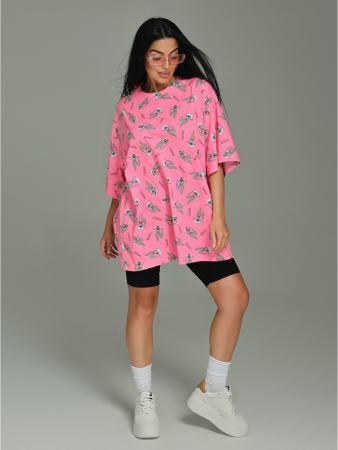 Женская футболка Ирбис / Розовый