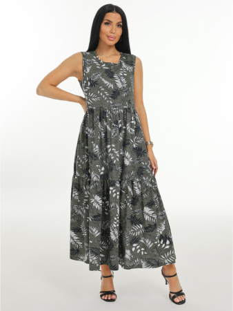 Женский сарафан Нежность / Темно-зеленый