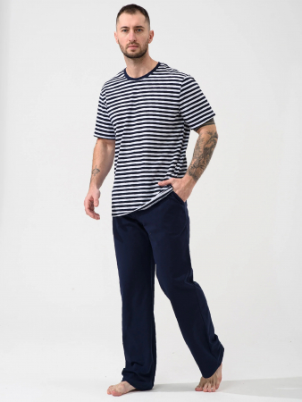 Мужская пижама "Полоса" 2440-К / Синий