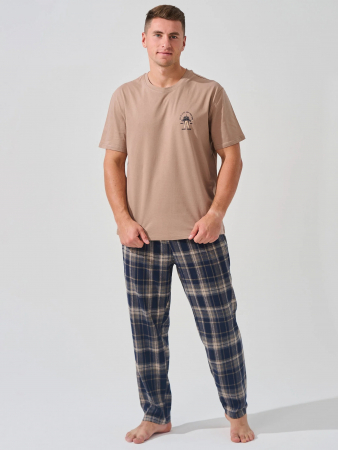 Мужская пижама "Авангард" 2390-К/Ф / Бежевый