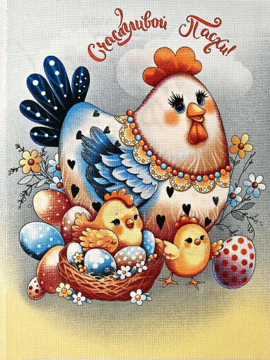 Полотенце кухонное вафельное купон / Пасха (в ассортименте)