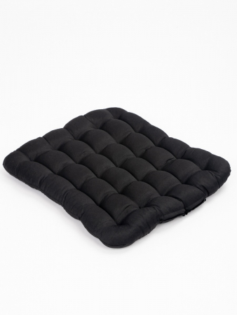 Подушка в автомобиль с гречневой лузгой арт. APG25 / Черный