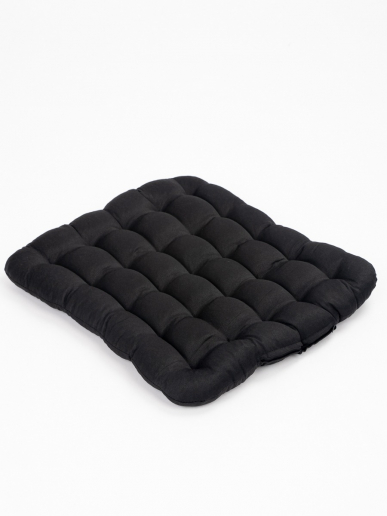 Подушка в автомобиль с гречневой лузгой арт. APG25 / Черный