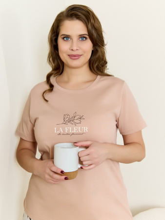 Женская пижама Рельеф-3 П-507 / бежевый