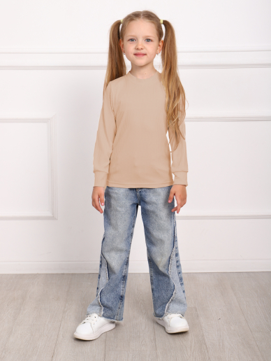 Лонгслив детский Лойс / молочный