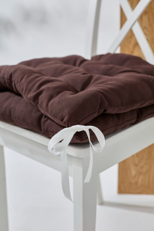Кухонная подушка на стул (габардин) арт.GB40 / Шоколад