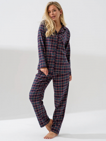 Женская пижама "Добрый вечер" 2163-Ф / Синий