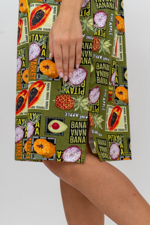 Женский халат 37007 / хаки